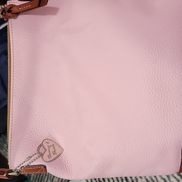 EUC Barbie pink💕Pebble Grain Dooney & Bourke shoulder bag - Picture 8 of 14